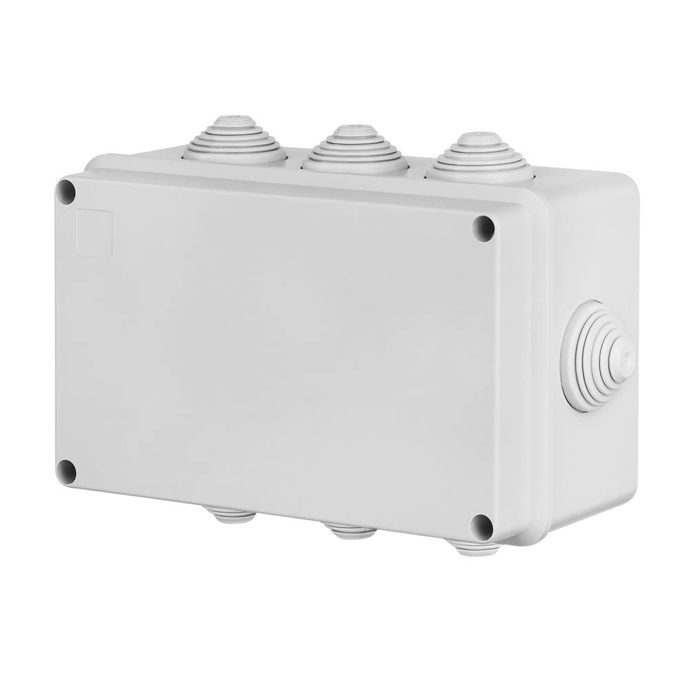 Industrial Air Box n/t 198 x 139 x 82 mm IP55 with 8 Chokes Grey 2707-02 Electro-plast 5902431690735