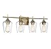 Savoy House Octave 4 Light Bath Bar 8-4030-4-322 in Warm Brass