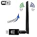 USB WiFi Adapter 1200Mbps, USB Wireless Network Adapter WiFi Card/Dongle/Antenna, 5GHz Wireless Adapter for Desktop/PC/Laptop,Support Win10/8/7/XP/Vista Mac OS