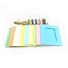 Wall Deco DIY Creative Mini Paper Photo Frame with Mini Colored Clothespins and Twine -Fit Instax Mini Film (2x3 Photo)(Muti-Color)