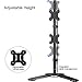 Suptek Dual LED LCD Monitor Stand up Free-Standing Desk Mount Extra Tall 31.5″ Pole Heavy Duty Fully Adjustable Stand Vertical Array for 2 / Two Screens up to 27 inch (ML6802)thumb 2