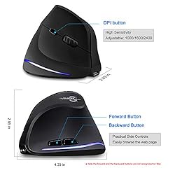 TRELC Ergonomic Mouse, 2.4G Wireless Vertical