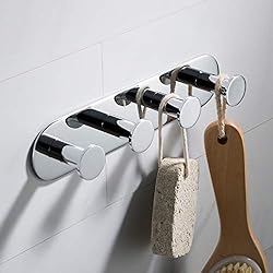 Kraus Elie Bathroom Robe and Towel Hook Rack with 4