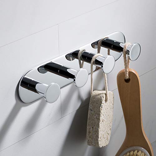 Kraus Elie Bathroom Robe and Towel Hook Rack with 4