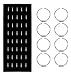 FUNRUN JEWELRY 40PCS 20G Stainless Steel Hoop Nose Ring for Women Nose Piercing Jewelry