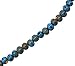 Women Men Blue Porcelain Elastic Tibetan Buddhist 108 Worry Prayer Beads Mala Bracelet Necklace (Lotus Flower)
