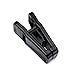 HOUSE DAY Black Plastic Finger Clips for Hangers, 20 Pack Pants Hanger Clips, Strong Pinch Grip Clips for Use with Slim-line Clothes Hangers, Clips for Velvet Hangers