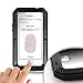 iPhone 6S Case,Gorilla Glass Luxury Aluminum Alloy Protective Metal Extreme Shockproof Military Bumper Heavy Duty Cover Shell Case Skin Protector for Apple iPhone 6 6S (Black)