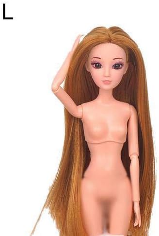 Highjump Naked Doll 1/6 BJD Doll 12 Movable Jointed Dolls,DIY 3D Head Acrylic Eyes Ball Joint Doll Nude Body