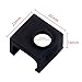 FYSETC 3D Printing Parts MK10 Silicone Cover Heater Block Silicone Socks Temperature Extremely Stable for Wanhao i3 Makerbot MK10 Style Extruders - 3 Pack Black+Blue