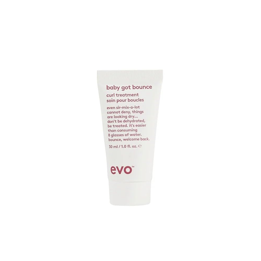 Evo Baby Got Bounce Curl Treatment for Wavy to Coily Hair - Deep Conditioning, Frizz Control & Curl Definition - 50 mL, Travel Size