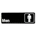 Winco Sign, 3-Inch by 9-Inch, Men