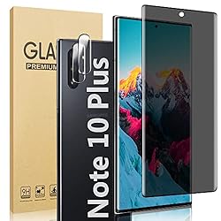 [1+2 Pack] Galaxy Note 10 Plus Privacy Screen