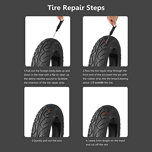 Yupibike Tubeless Bike Tire Repair Kit, Tire Patch Kit for MTB and Road