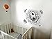 DNVEN 23 inches x 18 inches Soccer Break Out of The Wall PVC Removeable Wall Art Sticker Decal DIY Room Kid Mural Decor Letter Soccer Football