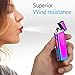Lighter, Electric Arc Lighter Plasma Windproof Lighter USB Rechargeable Lighter with Transparent Shell