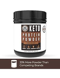Polvo de proteínas de Keto de chocolate nuevo y mejorado, fórmula de bajo carburante, polvo de...