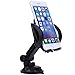 Car Mount, Mobile Phone Car Mount for iphone 6 Plus Samsung Galaxy s6 Cell Phone with 180 Degree Adjustable Arm(Black)