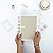 Bullet Journal - Best Calendar Planner to Achieve Any Goal & Master Productivity - Passion Notebook - Happy Planner Undated Weekly Planner- Gift Set for Her + Free Gold Metallic Pen