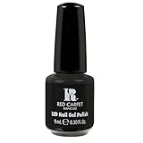 Red Carpet Manicure LED Gel Polish, Black Stretch Limo, 0.3 Fluid Ounce.