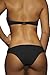 Imilan Twist Bandeau Bikini Set Swimwear Swimsuit for Women(S,Black)