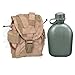 Military Outdoor Clothing Never Issued U.S. G.I. 1 quart Olive Drab Military Canteen with Previously Issued U.S. G.I. 1 quart Desert MOLLE Canteen/General Purpose Pouch