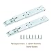 Ogrmar 2pcs 12-inch Length 90 Degree Spring Loaded Folding Support Shelf Bracket with 8 Screws (12inch)