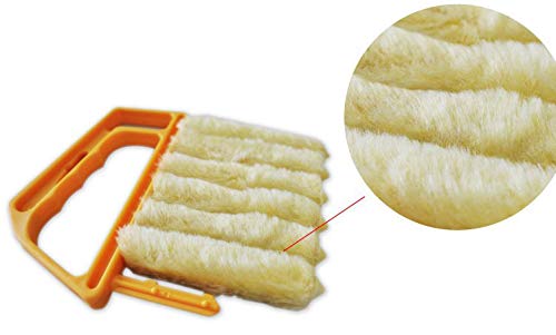 VOANZO 3PCS Microfibre Venetian Blind Cleaner Window Clean Brush Conditioner Duster Shutter (13.5x16cm)