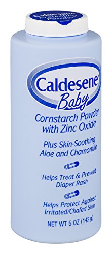 Caldesene Cornstarch Baby Powder with Zinc Oxide, Talc-Free Baby Powder, 5 Oz