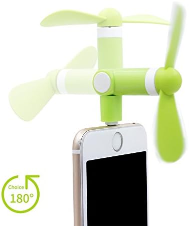 Mini iphone Fan Handhold Lightening Portable Personal Travel Fan 180 Rotating for Apple iphone 6S Plus 7 Plus 7
