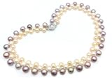 Genuine Bead Freshwater Pearl Beads String Necklace Pendant Wedding Birthday