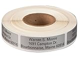 Personalized Large Print Self-Stick Address Labels 500 - Silver