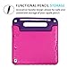 HDE iPad 6th Generation Case for Kids iPad 9.7 inch 5th and 6th Generation Cases for Kids Shock Proof Protective Light Weight Cover with Handle Stand for Apple iPad 9.7 with Pencil Holder Pink Purple