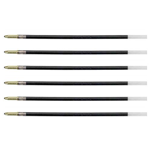 BIC Pack of 6 Refills for Ballpoint Pens 4 Colours Fine Tip 0.8 mm Blue