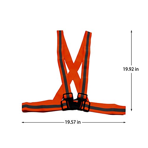 image for AUOON Reflective Strap Vest，Reflective Vest Adjustable，Lightweight