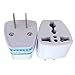 EU AU UK to USA Japan Canada Converter Travel Power Plug Adapter,4-Pack, (USA-2-Pin)