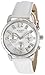 Casio Women's Sheen SHN5010L-7A White Leather Quartz Watch with Silver Dial