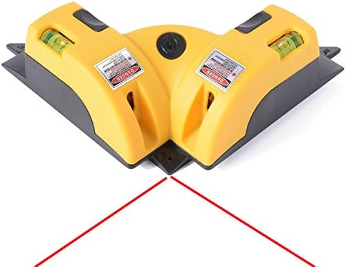 Ziomee Quick Laser Square Layout Tool,90 Degree Vertical Horizontal Laser Line Projection Square Level Laser Square
