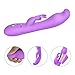 Rabbit Vibrator Dildo with Softest Dual Density Silicone Bunny Ears Curved Shaft for Clitoral G Spot Stimulation, PALOQUETH Rechargeable Waterproof Vibrator 7X 7 Vibration Modes for Women, Purple