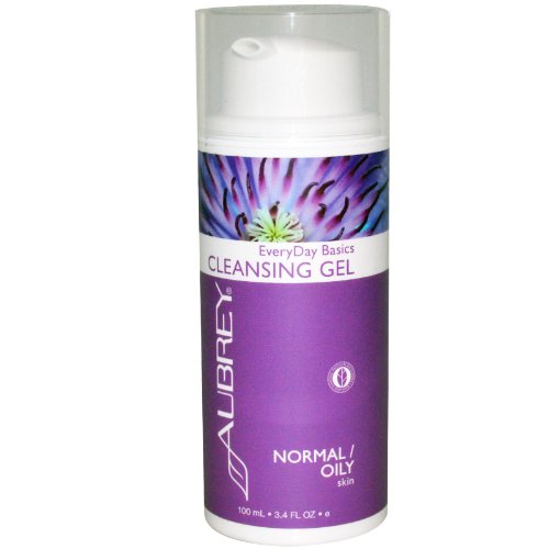 Aubrey Organics EveryDay Basics Cleansing Gel SIMPLE 2 STEP NATURAL SKIN CARE REGIMEN for Normal/Oily Skin - 3.4oz