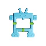 Innobaby Original Teethin' Smart EZ Grip Robot Teether and Sensory Toy for Babies and Toddlers. BPA Free Teether,Blue