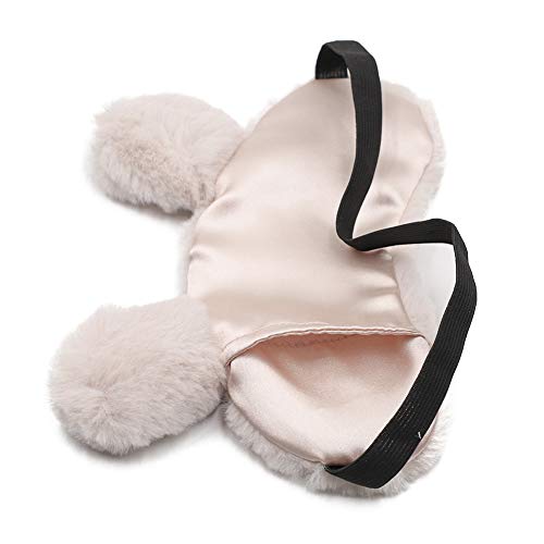 ZTL Cute Animal Eye Mask Soft Plush Sleep Masks for Women Girls Home Sleeping Traveling - Thumbnail 3