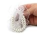 Yokoke Pack of 10 Elastic Pearl Corsage Bands Wristlets for Making DIY Flower Hand Corsages for Prom Dance or Wedding (White)
