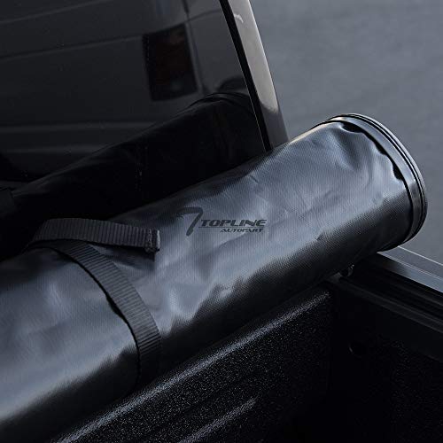 Topline Autopart Lock Roll Up Soft Vinyl Truck Bed Tonneau Cover For 83-11 Ford Ranger / 94-10 Mazda B-Series B2300 / B2500 / B3000 / B4000 6 Feet (72") Short Bed