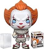 Funko Pop! Stephen King's It Pennywise Clown Vinyl Figure (Bundled with Pop BOX PROTECTOR CASE)