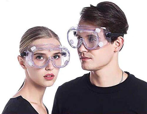 CiKiXZ 1PCS Anti-Virus Protective Safety Goggles Eyewear with Wide-Vision, Adjustable & Lightweight