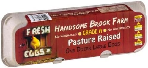 Handsome Brook Farm Grade A Pasture Raised Large Egg - 12 per pack -- 15 packs per case.
