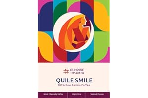 Sunrise Trading Quile Smile - 80 oz (5 lb) Unroasted Peruvian Green Coffee Beans - Grade 1 Specialty Microlot