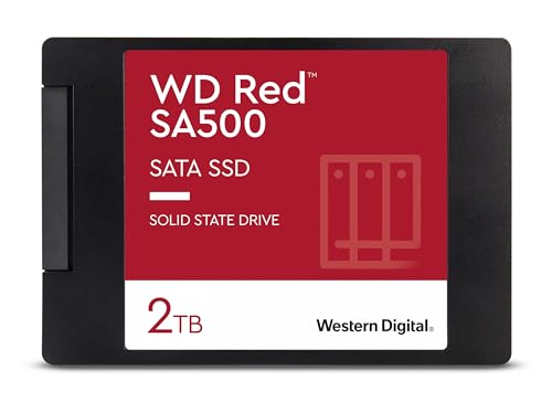 WD Red interne Festplatte 2 TB (2,5 Zoll, NAS Festplatte, NASware-Technologie, für NAS-Systeme im Dauerbetrieb) rot