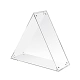 Kcgani Clear Acrylic Triangle Collectibles Display